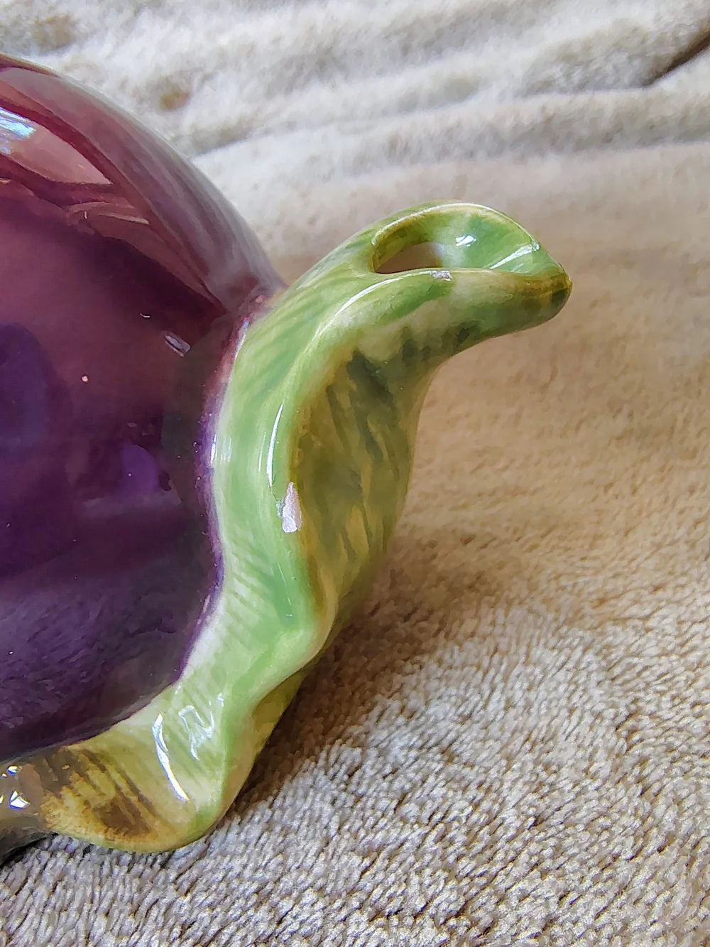 🍆 Jay Willfred for Andrea By Sadek | Purple Eggplant Ceramic Creamer Pitcher 🍆